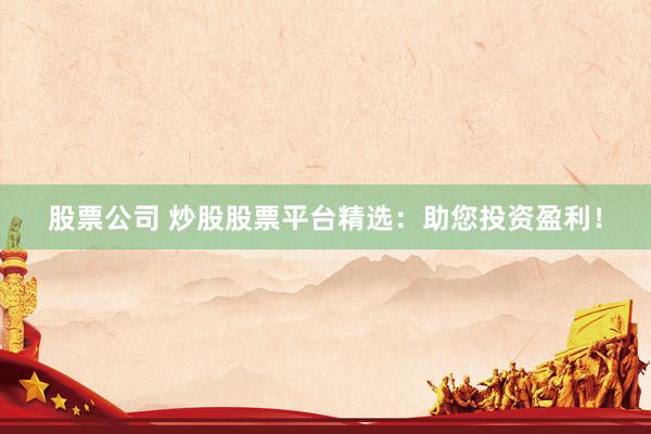 股票公司 炒股股票平台精选：助您投资盈利！