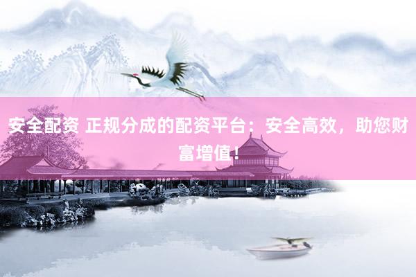 安全配资 正规分成的配资平台：安全高效，助您财富增值！
