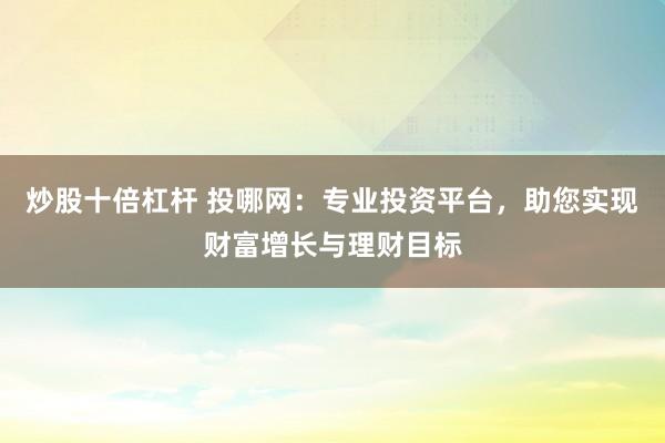 炒股十倍杠杆 投哪网：专业投资平台，助您实现财富增长与理财目标