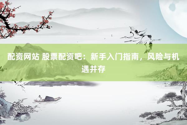 配资网站 股票配资吧：新手入门指南，风险与机遇并存
