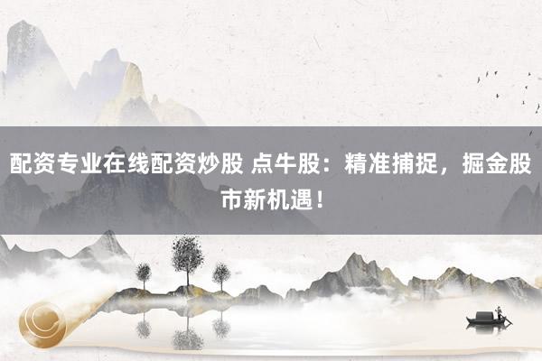 配资专业在线配资炒股 点牛股：精准捕捉，掘金股市新机遇！