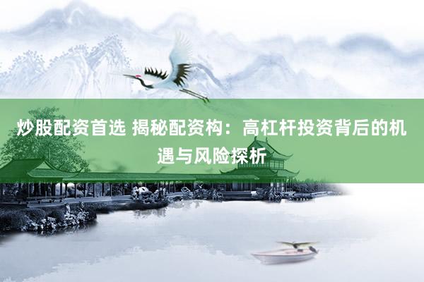 炒股配资首选 揭秘配资构：高杠杆投资背后的机遇与风险探析