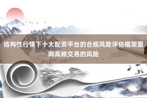 结构性行情下十大配资平台的合规风险评估框架面向高频交易的风险