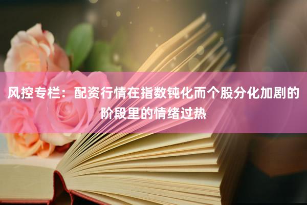 风控专栏：配资行情在指数钝化而个股分化加剧的阶段里的情绪过热