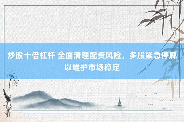 炒股十倍杠杆 全面清理配资风险，多股紧急停牌以维护市场稳定