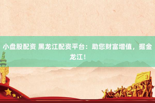 小盘股配资 黑龙江配资平台：助您财富增值，掘金龙江！
